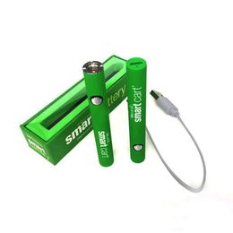 Smart Carts Verwarm de batterij voorverwarmen Verstelbare vaporizer-pen 380 mAh Variabele spanning Fit 510 draadcartridge PK Max LO-pen