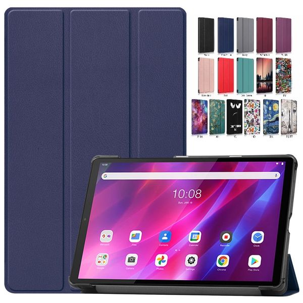 Fundas inteligentes para Lenovo Tab P12 P11 Pro K10 M7 M8 M10 Plus Legion Y700, funda magnética para tableta, funda con tapa de cuero PU para despertar y dormir