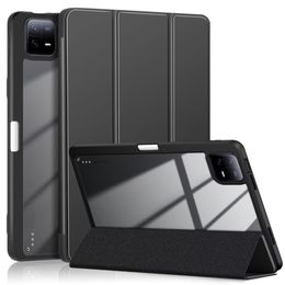 Fundas inteligentes para Xiaomi Redmi Pad SE 6 Pro, Funda de cuero PU de 11 pulgadas, función de despertador y sueño, funda acrílica para tableta y PC