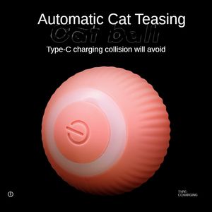 Jouets pour chats intelligents, boules de chat électriques mobiles, automatiques, intelligentes, interactives, boule rotative à 360 degrés, rechargeables par USB
