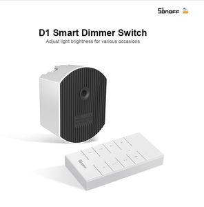 Smart Control Sonoff D1 LED Dimmer Switch 433MHZ RF-controller Pas Light Brightness Ewelink App Afstandsbedieningen Werk met Alexa Google Home