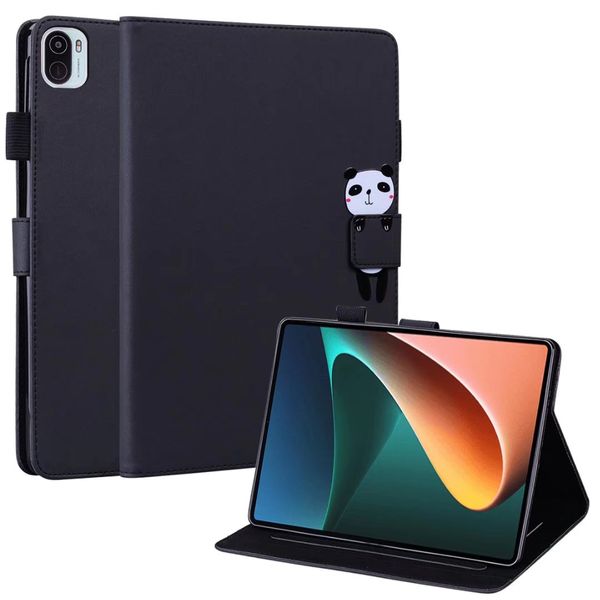 Couverture intelligente pour Xiaomi Pad 5 Pro étui mince en cuir PU support magique protection dessin animé animaux sommeil