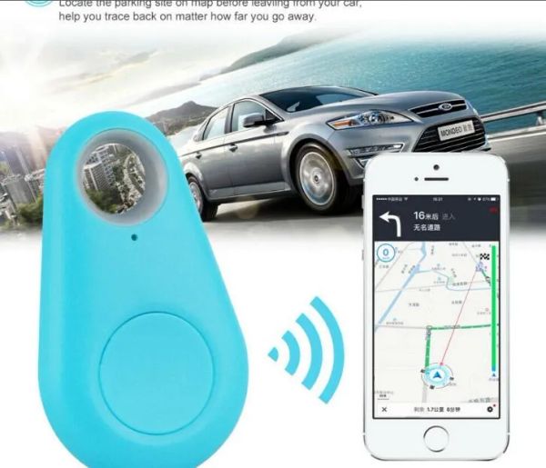 Dispositivos inteligentes Rastreador Mini teléfono inalámbrico Bluetooth 4.0 Sin GPS Alarma Buscador de llaves Grabación de voz Obturador selfie antipérdida para teléfono inteligente LL