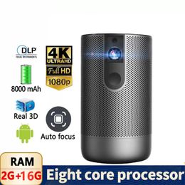 Smart DLP Mini Projektor 1080P 2,4G 5G Wireless Projektor Full HD Android 2G 16G Video Unterstützung 4K 3D Game Beamer