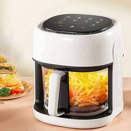 Smart Electric Air Fryer grande capacité Convection Four Fryer Fryer sans huile Cuisine à 360 ° Fenêtre visible pour la maison Appareil 240422