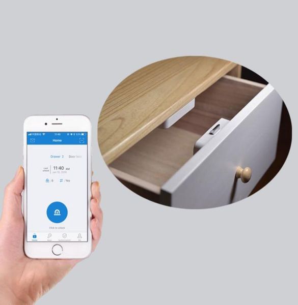 Smart Electric Bluetooth Armoire Lock Battery Power Mobile Application Contrôle de l'application pour armoire de rangement de chaussures Boîte de porte Dotoir de meubles de porte 24090562