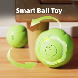 Smart Electric Cat Ball Toys Interactive Kitten Exercise Training Chase Balls 360ﾰ Rolling Playing Oplaadbare accessoires voor huisdieren