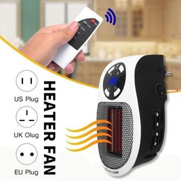 Smart Electric Heaters Wall-Outlet Mini Air krachtige warme ventilator snel waaier kachel Radiator Room Warmer 221012
