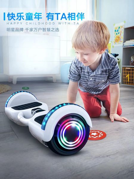 Smart Electric Electric Self Balance Scooter para adultos y niños Double Double Twolleveling Conduing Driving Hoverboard 240422