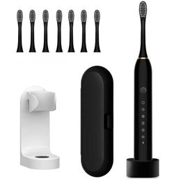 Smart Electric Tooth Brush Sonic Escova de Dentes Eltrica Recarregvel Para Adultos Crianas Intelente Ultra Sonic Eletrnico Escovas de Dentes Com 48 CA J230427