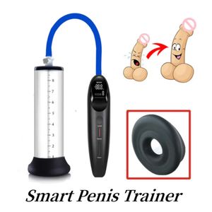 Bomba de vacío eléctrica inteligente para hombre, ciclos de liberación de succión Kpa óptimos, agrandamiento genital masculino, Juguetes sexuales