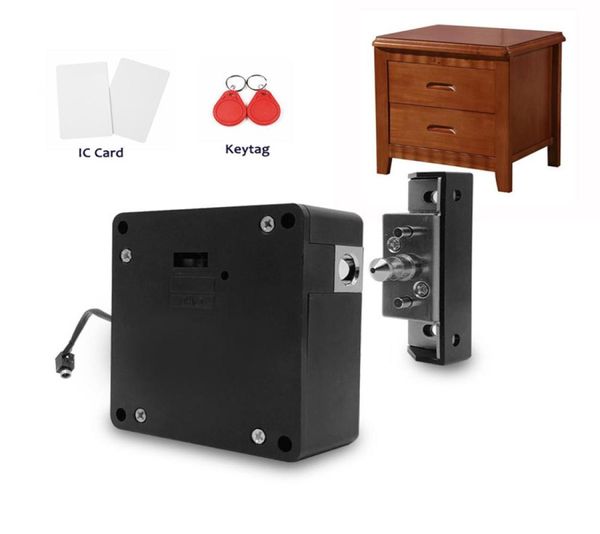 Smart Electronic Hidden RFID Cabinet Lock pas de trou de meubles d'installation faciles à casier Armoire d'armoire à chaussures Lock Porte de porte avec T1229053