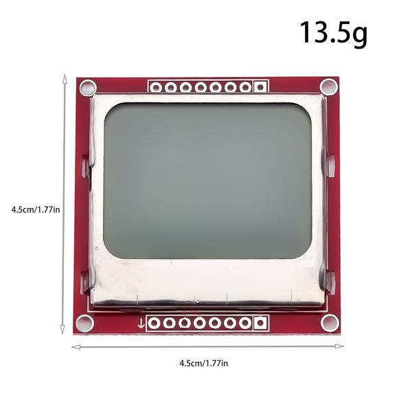 Smart Electronics LCD Módulo Monitor de visualización Adaptador PCB 84*48 84X84 LCD 5110 NOKIA 5110 Pantalla para Arduino