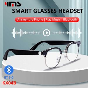 Gafas inteligentes Nuevas gafas inteligentes Gafas de música Bluetooth para hombres y mujeres Gafas de reproducción de voz con luz anti-azul Llamada inalámbrica para IOS Android HKD230725