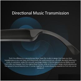 Gafas de gafas inteligentes Top Bluetooth Gafas de sol con tecnología de oreja abierta Haga que las manos disfruten del DOM de las llamadas móviles inalámbricas a los auriculares y suelte Dhria