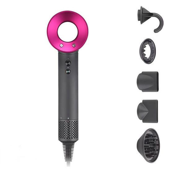 Séchante de cheveux intelligente professionnelle, 110000 RMP Super Sonic Accessoires 5 en 1 Sèche-cheveux pour coffret cadeau Barber Shop