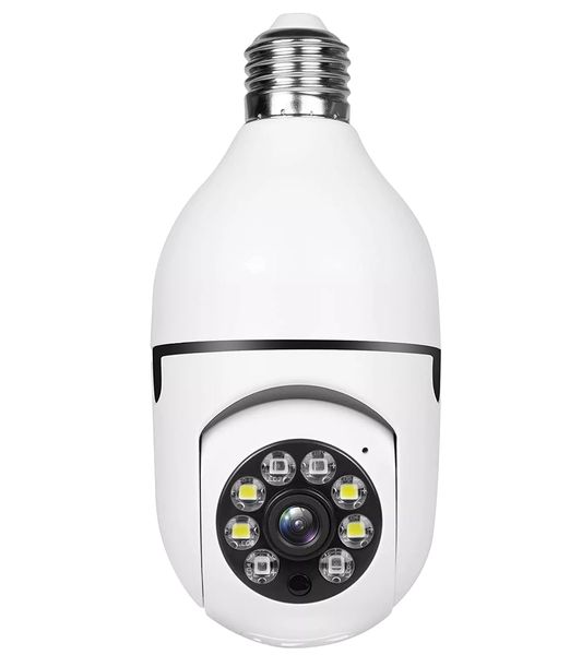 Smart HD Wifi Cam Wireless 1080p 360 grados Versión de noche panorámica Seguridad del hogar Vigilancia IP CCTV LED BOLB CAMERA A6 DDMY3C