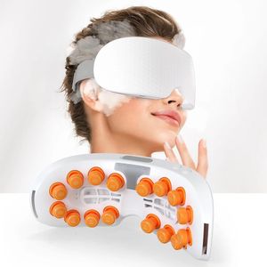 Masseur oculaire à brume chauffante intelligente Appareil de soins oculaires Bluetooth Masseur d'acupression ponctuelle pour les yeux gonflés Soulager les cernes de fatigue 240322