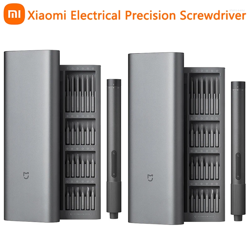 Smart Home Control 2024 Xiaomi Mijia Electrical Precision Screwrriver Kit Type-C Raddbart 2 växelmoment 400 Skruv S2-stålbit
