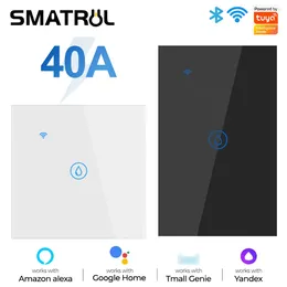 Smart Home Control 40A Tuya Wifi Boiler Boiler Touch Schakelaar Airconditioner Licht Timing EU Ons Brazilië Muur App voor Alexa Google