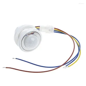 Control de hogar inteligente 40 mm LED PIR Detector Sensor de movimiento infrarrojo Interruptor con retardo de tiempo ajustable