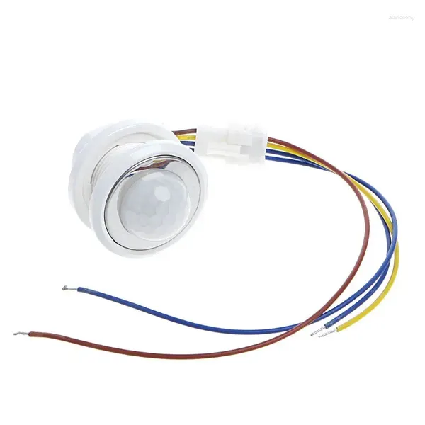 Détecteur de mouvement infrarouge LED PIR, contrôle pour maison intelligente, 40mm, interrupteur avec délai réglable