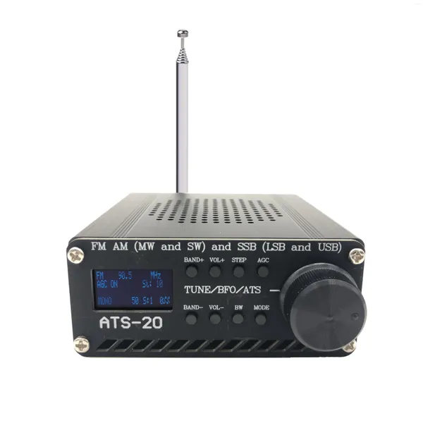 Control de hogar inteligente ensamblado ATS-20 SI4732 Receptor de radio de todas las bandas FM AM (MW SW) SSB (LSB USB) con batería de litio y altavoz de antena