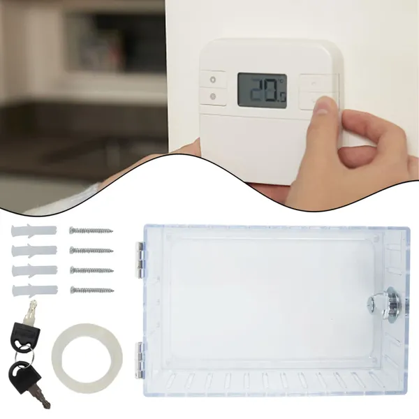 Serrure de boîte en acrylique pour maisons intelligentes, marque de contrôle pour maison intelligente, Durable, facile à installer, matériau PS de haute qualité, 7.2 5 pouces transparent