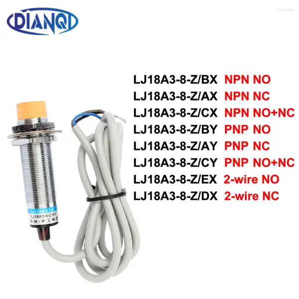 Control de hogar inteligente Dianqi Sensor de proximidad inductivo LJ18A3-8-Z / BY PNP 3 cables sin diámetro 18 mm Interruptor Buena calidad