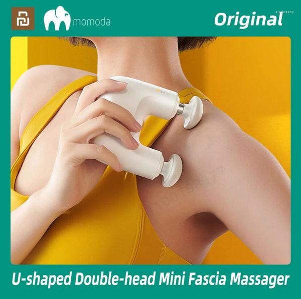 Smart Control Home Double Head Fascial Gun Momoda U Type Mini Massger Pocket Massorger para fitness Massage Relajación Fascia