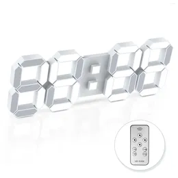 Smart Home Control EDUP 3D mur LED horloge grand numérique avec alarme à distance heure/Date/température affichage table murale moderne D