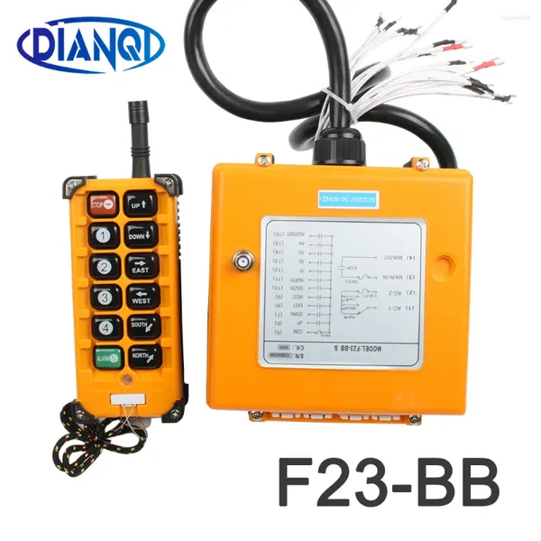 Control de hogar inteligente F23-BB Interruptor de control remoto de radio inalámbrico industrial 1 receptor 1 transmisor de velocidad elevador de grúa