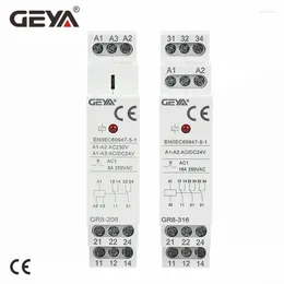 Smart Home Control GEYA GR8 Tussenschakelaar AC/DC12V 24V 48V 110V AC230V Hulprelais 8A 16A 1SPDT 2SPDT 3SPDT Elektronische