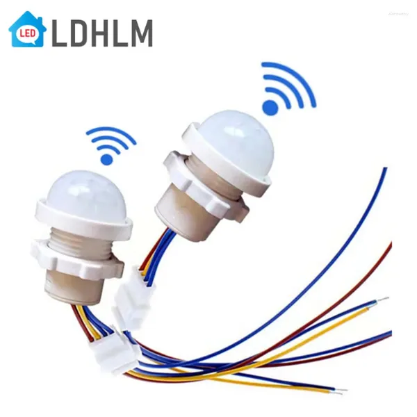 Control de hogar inteligente LDHLM Sensor de movimiento 110V 220V Interruptor Pir Infrarrojo Cuerpo Humano Lámpara de noche automática