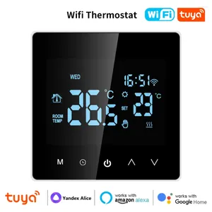 Smart Home Control Life Tuya Wifi Thermostaat Elektrische vloerverwarming Water-/gasboiler LCD Touch-temperatuur Google Alexa Alice