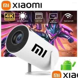 Control de hogar inteligente Mini proyector 4K Android 11 Wifi6 Bt5.0 1080P 1280 720P Teatro TV Sn Proyector Proyector de haz portátil al aire libre Deliv Otpcs