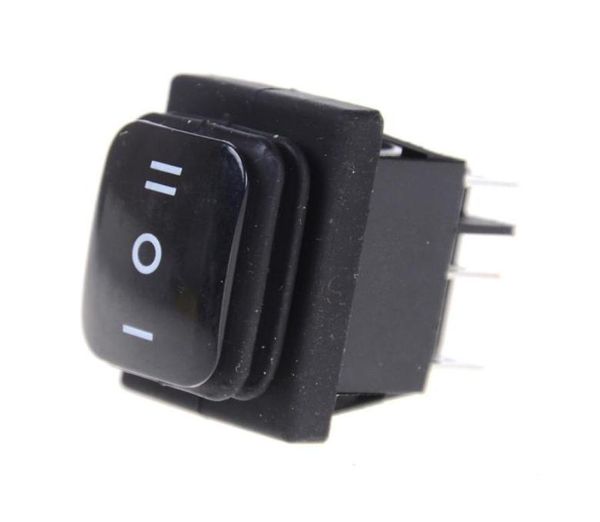 Control de hogar inteligente ONOFFON 12V 6PIN DPDT Interruptor basculante impermeable Autobloqueo Rectángulo Momentáneo Coche Barco Black9044391