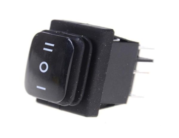 Control de hogar inteligente ONOFFON 12V 6PIN DPDT Interruptor basculante impermeable Autobloqueo Rectángulo Momentáneo Coche Barco Black6805192