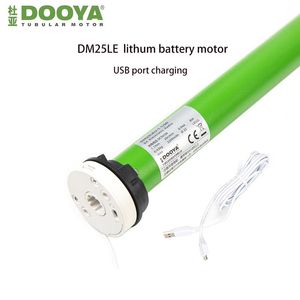 Smart Home Control Originele Blinde Motor Doya DM25LE BUITED-IN LITHIUM BATTERULDE BUIULDE MOTORISEERDE JULD WILLEN VOOR CHATERING Gordijn