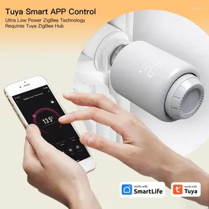 Actionneur de radiateur Tuya pour maison intelligente, vanne thermostatique Programmable TRV, application de contrôle de température à distance, compatible avec Alexa