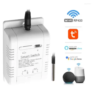 Smart Home Control Tuya Temperatuurschakelaar 16A 3000W Intelligente bewakingsthermostaat Real-time vermogen Compatibel met Alexa