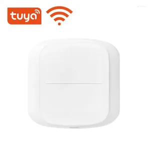 Smart Home Control Tuya Wifi 2 Gang Draadloos 6 Scèneschakelaar Knopcontroller Batterijaangedreven Automatisering App Afstandsbediening