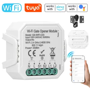 Ouvre-porte de Garage WiFi Tuya, contrôle pour maison intelligente, contrôleur de téléphone portable, application à distance Compatible avec Alexa Google Voice