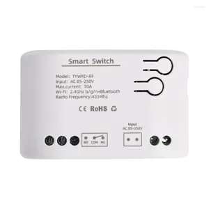Smart Home Control Tuya Wifi Schakelaar Module 5V 12V 32V 220V RF 433 Radio Afstandsbediening 1/2 Kanalen Tippen Relais Voor Alexa Google