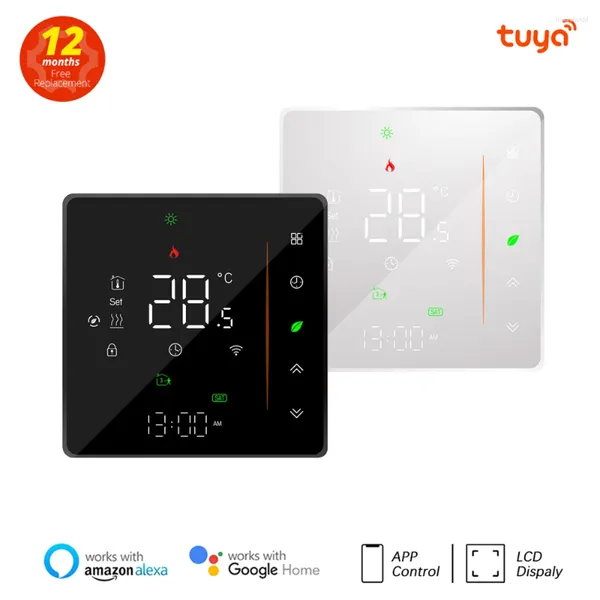 Control de hogar inteligente Tuya WiFi Termostato Caldera de gas Calefacción de piso cálido Controlador de temperatura Termorregulador Trabajar con Alexa Google