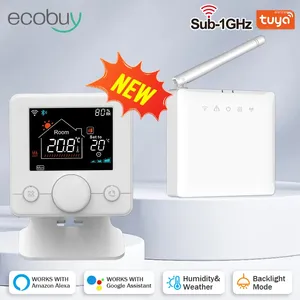 Smart Home Control Tuya Wifi-thermostaat Draadloos voor gasboilerleven Digitale temperatuurregelaar Alexa Google