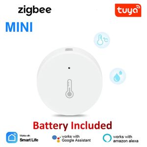 Smart Home Control Tuya Zigbee 30 temperatuur- en vochtigheidssensor externe monitor van Life APP batterijaangedreven werken met Alexa Google 231202