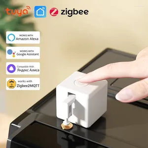 Smart Home Control Tuya Zigbee Fingerbot Plus Schakelaar Knop Pusher Touch Arms Life Werkt met Alexa Google Alice