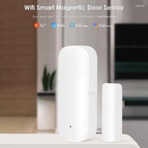 Smart Home Control Tuya Zigbee WiFi Door Sensor Magnetic Alarm Detector Wireless Detectors Automation
