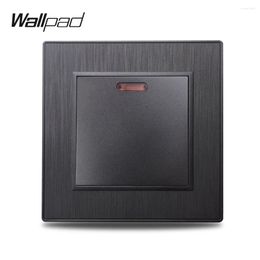 Smart Home Control Wallpad S6 45A Climatiseur Unité de Cuisson Double Pôle DP Interrupteur à Bascule Noir Argent Or Brossé PC Plastique Imitant
